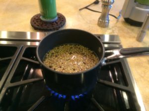 Lentils ready to boil.